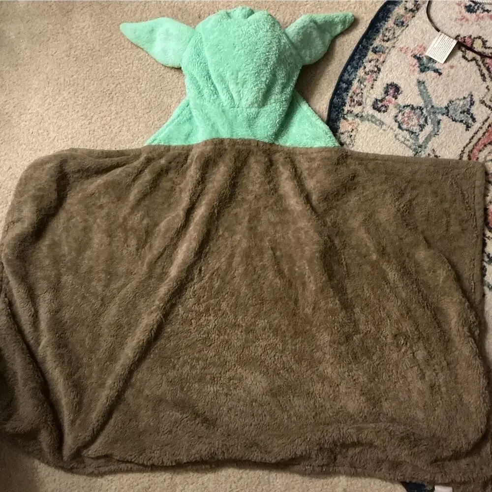 Grogu Star Wars Kids Standard Bedroom Blanket Throw, Baby Yoda Blanket